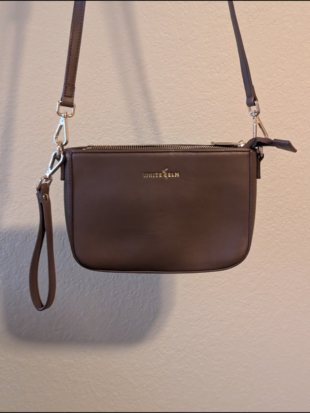 Brown Leather Crossbody Bag